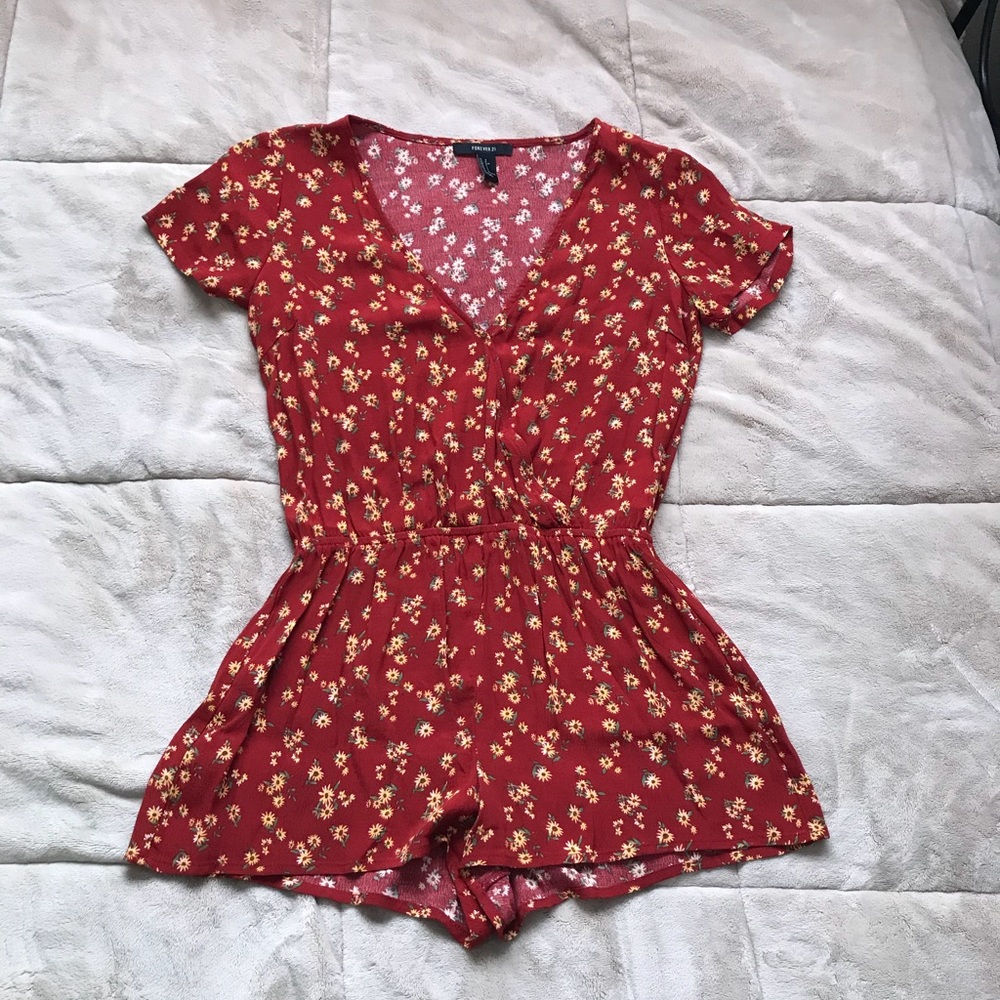 Forever 21 Floral Romper